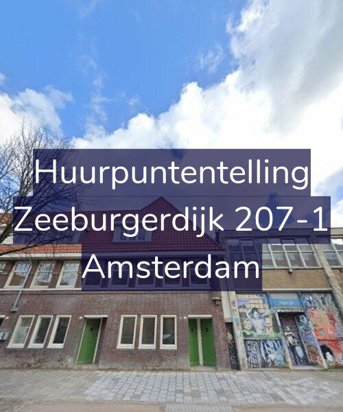 Foto gevel Huurpuntentelling voor Zeeburgerdijk 207-1, Amsterdam