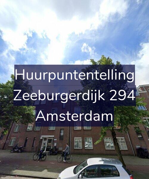 Foto gevel Huurpuntentelling voor Zeeburgerdijk 294, Amsterdam