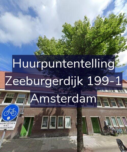 Foto gevel Huurpuntentelling voor Zeeburgerdijk 199-1, Amsterdam