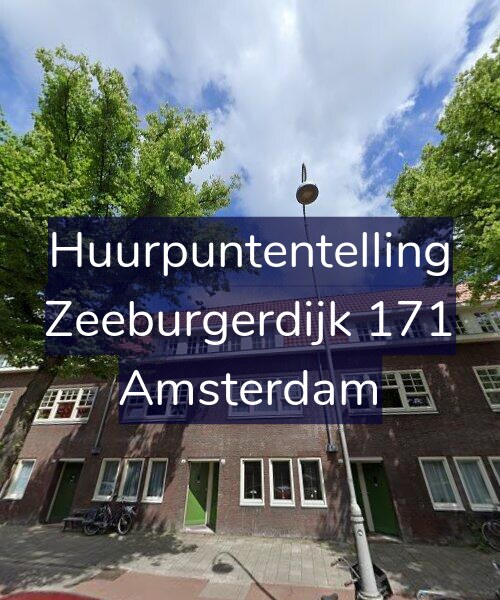 Foto gevel Huurpuntentelling voor Zeeburgerdijk 171, Amsterdam