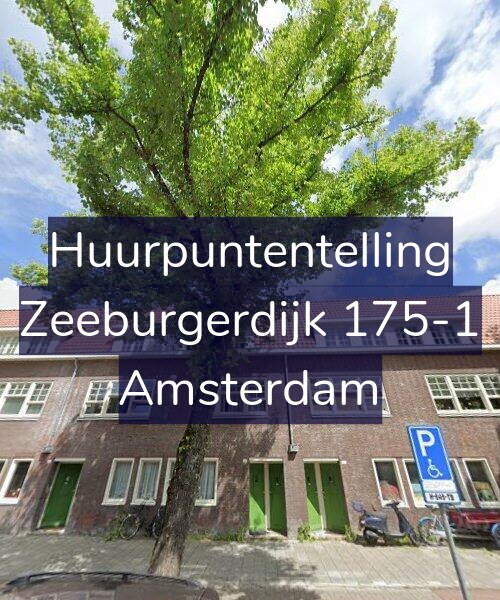 Foto gevel Huurpuntentelling voor Zeeburgerdijk 175-1, Amsterdam