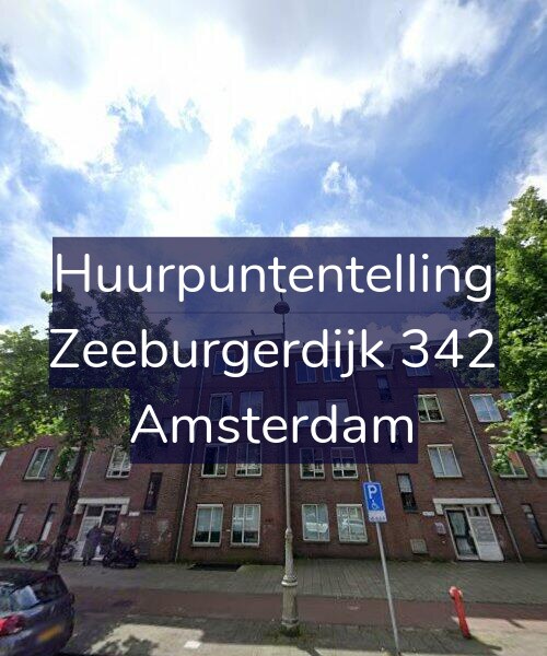 Foto gevel Huurpuntentelling voor Zeeburgerdijk 342, Amsterdam