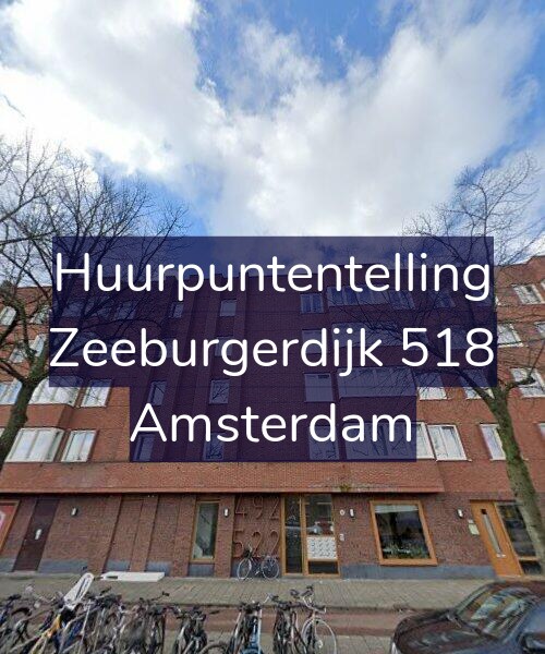 Foto gevel Huurpuntentelling voor Zeeburgerdijk 518, Amsterdam