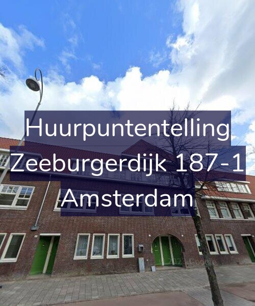 Foto gevel Huurpuntentelling voor Zeeburgerdijk 187-1, Amsterdam