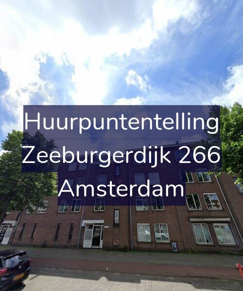 Foto gevel Huurpuntentelling voor Zeeburgerdijk 266, Amsterdam