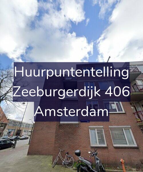 Foto gevel Huurpuntentelling voor Zeeburgerdijk 406, Amsterdam