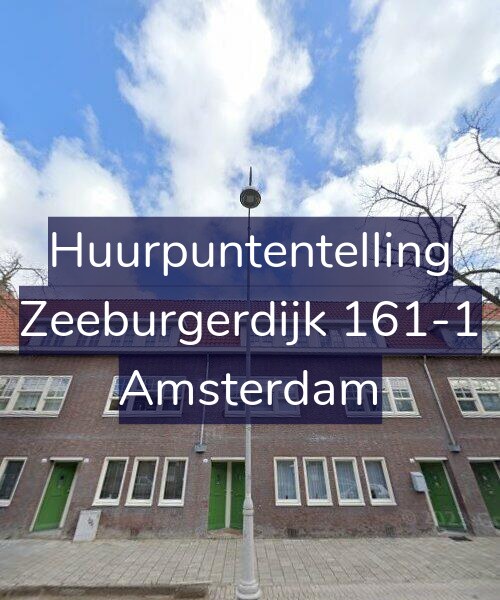 Foto gevel Huurpuntentelling voor Zeeburgerdijk 161-1, Amsterdam
