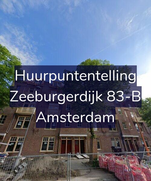 Foto gevel Huurpuntentelling voor Zeeburgerdijk 83-B, Amsterdam