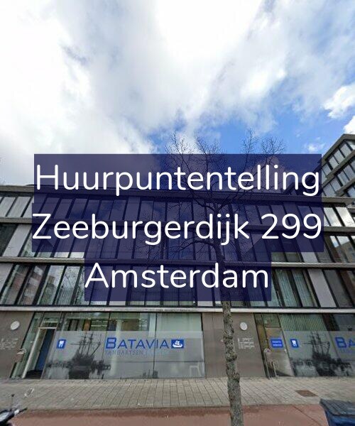 Foto gevel Huurpuntentelling voor Zeeburgerdijk 299, Amsterdam