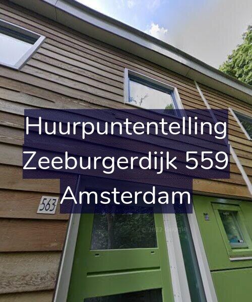 Foto gevel Huurpuntentelling voor Zeeburgerdijk 559, Amsterdam