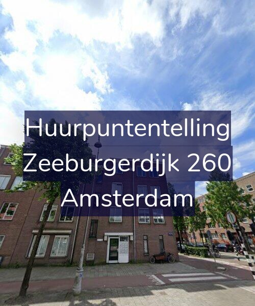 Foto gevel Huurpuntentelling voor Zeeburgerdijk 260, Amsterdam