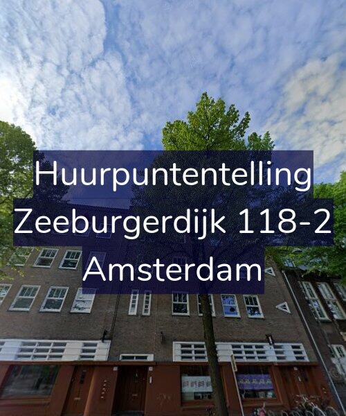 Foto gevel Huurpuntentelling voor Zeeburgerdijk 118-2, Amsterdam
