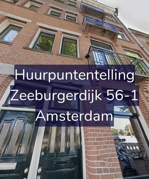 Foto gevel Huurpuntentelling voor Zeeburgerdijk 56-1, Amsterdam