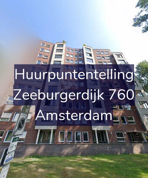 Foto gevel Huurpuntentelling voor Zeeburgerdijk 760, Amsterdam