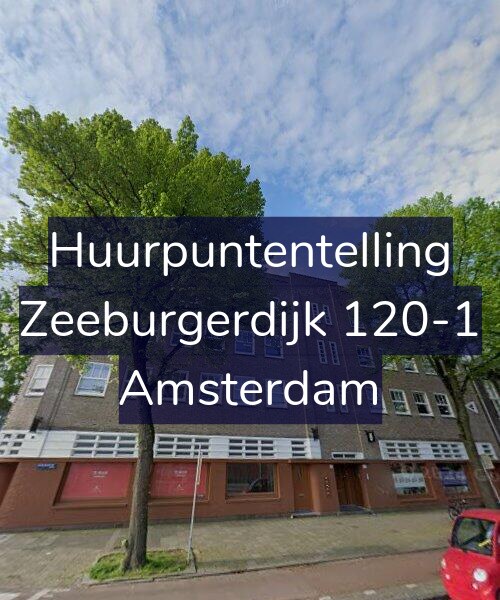 Foto gevel Huurpuntentelling voor Zeeburgerdijk 120-1, Amsterdam