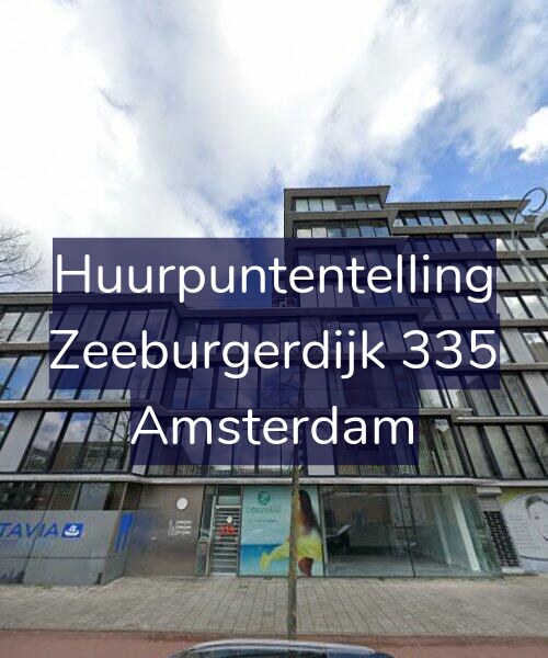 Foto gevel Huurpuntentelling voor Zeeburgerdijk 335, Amsterdam