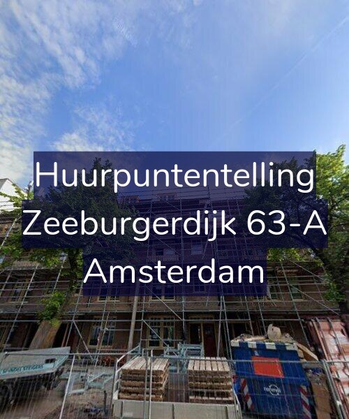 Foto gevel Huurpuntentelling voor Zeeburgerdijk 63-A, Amsterdam