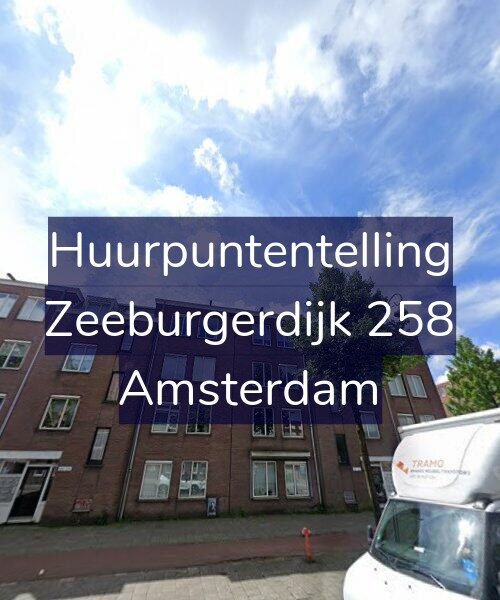 Foto gevel Huurpuntentelling voor Zeeburgerdijk 258, Amsterdam