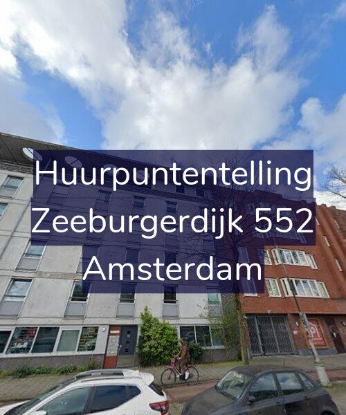 Foto gevel Huurpuntentelling voor Zeeburgerdijk 552, Amsterdam