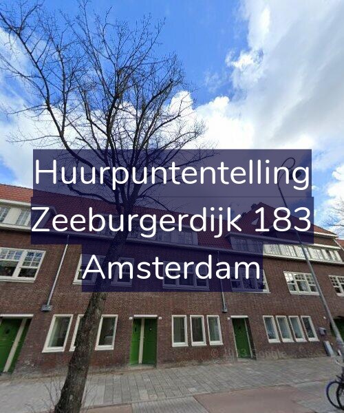 Foto gevel Huurpuntentelling voor Zeeburgerdijk 183, Amsterdam