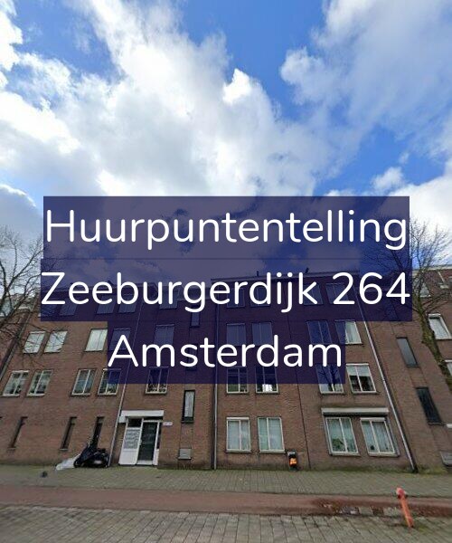Foto gevel Huurpuntentelling voor Zeeburgerdijk 264, Amsterdam