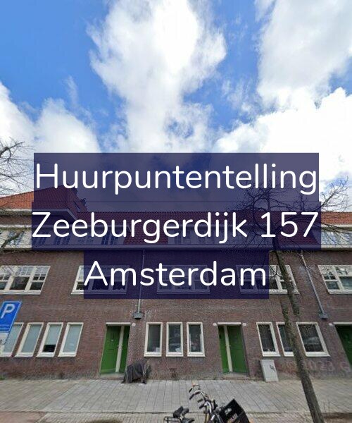 Foto gevel Huurpuntentelling voor Zeeburgerdijk 157, Amsterdam