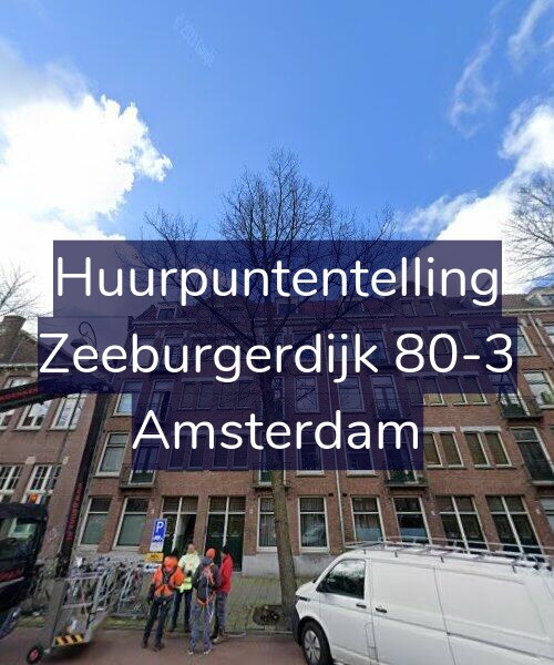 Foto gevel Huurpuntentelling voor Zeeburgerdijk 80-3, Amsterdam