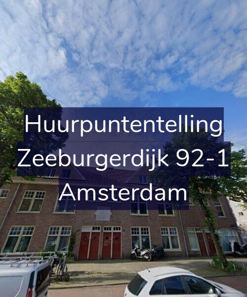Foto gevel Huurpuntentelling voor Zeeburgerdijk 92-1, Amsterdam