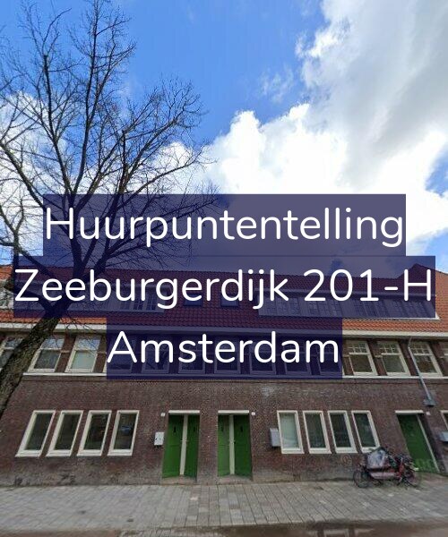 Foto gevel Huurpuntentelling voor Zeeburgerdijk 201-H, Amsterdam