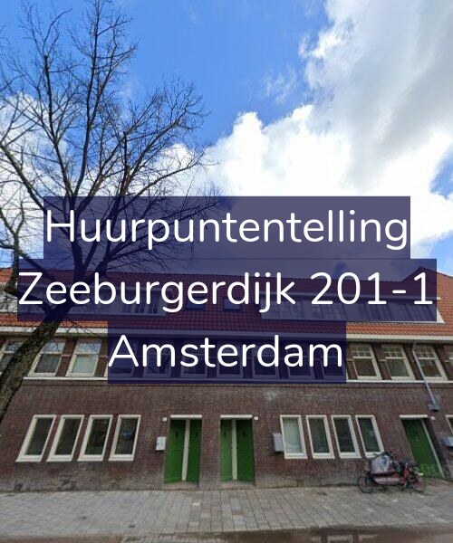Foto gevel Huurpuntentelling voor Zeeburgerdijk 201-1, Amsterdam