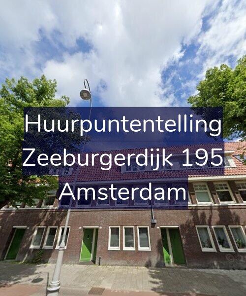 Foto gevel Huurpuntentelling voor Zeeburgerdijk 195, Amsterdam