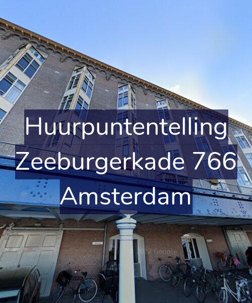 Foto gevel Huurpuntentelling voor Zeeburgerkade 766, Amsterdam