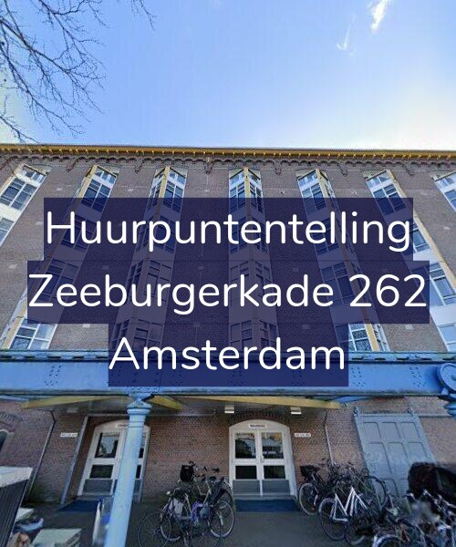 Foto gevel Huurpuntentelling voor Zeeburgerkade 262, Amsterdam