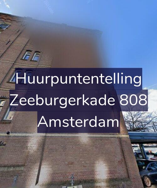 Foto gevel Huurpuntentelling voor Zeeburgerkade 808, Amsterdam