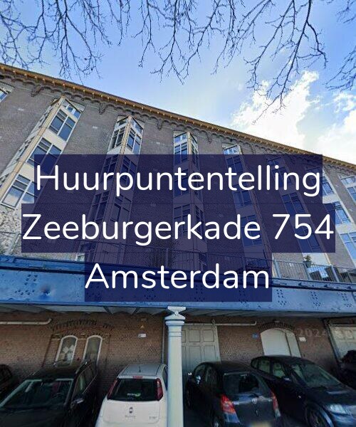 Foto gevel Huurpuntentelling voor Zeeburgerkade 754, Amsterdam