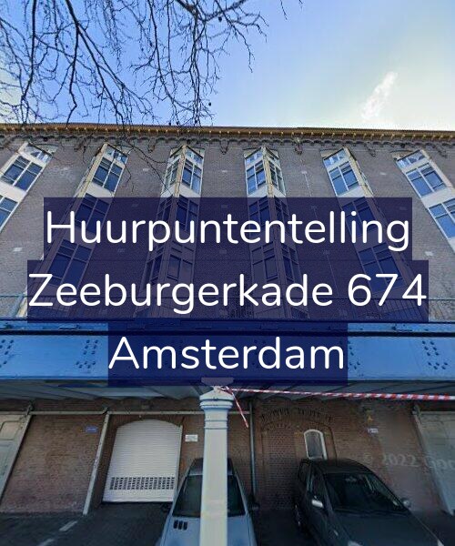 Foto gevel Huurpuntentelling voor Zeeburgerkade 674, Amsterdam