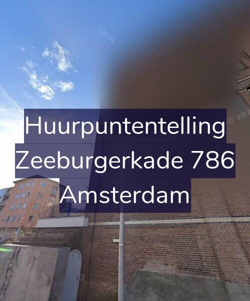 Foto gevel Huurpuntentelling voor Zeeburgerkade 786, Amsterdam