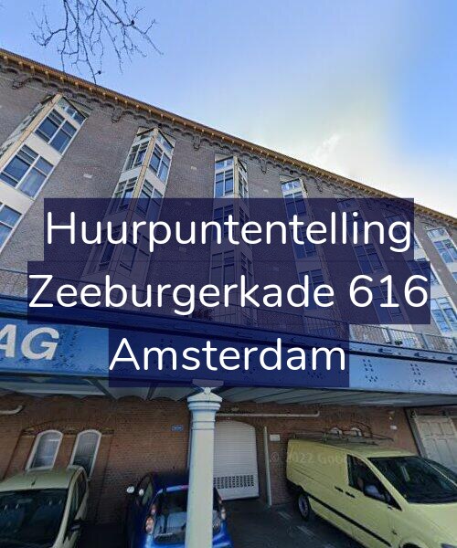 Foto gevel Huurpuntentelling voor Zeeburgerkade 616, Amsterdam