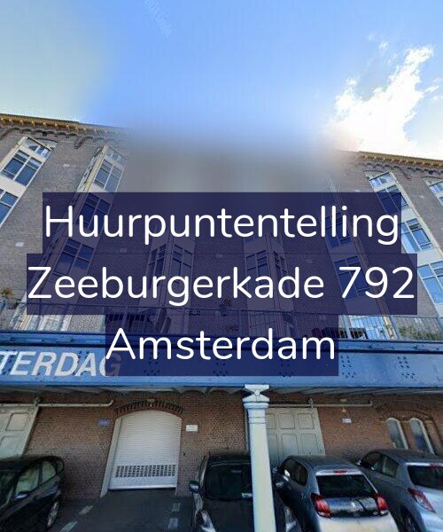 Foto gevel Huurpuntentelling voor Zeeburgerkade 792, Amsterdam