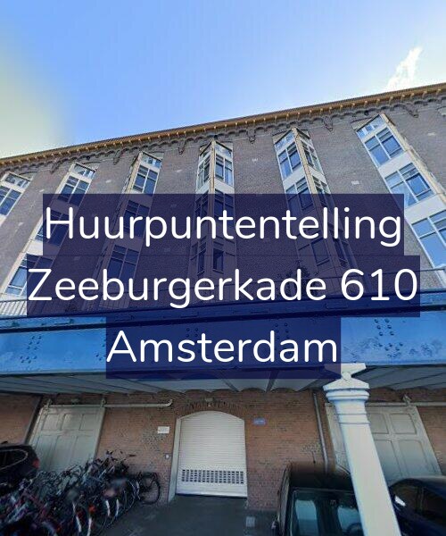 Foto gevel Huurpuntentelling voor Zeeburgerkade 610, Amsterdam