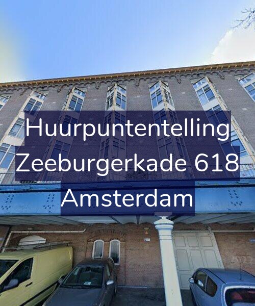 Foto gevel Huurpuntentelling voor Zeeburgerkade 618, Amsterdam