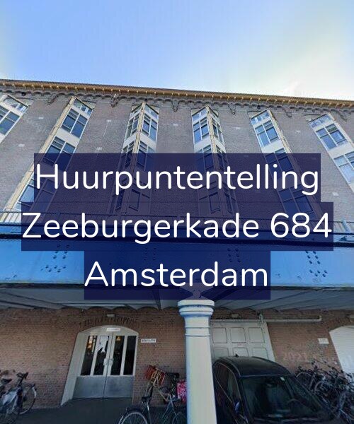 Foto gevel Huurpuntentelling voor Zeeburgerkade 684, Amsterdam
