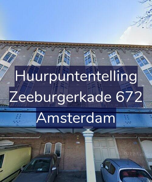 Foto gevel Huurpuntentelling voor Zeeburgerkade 672, Amsterdam
