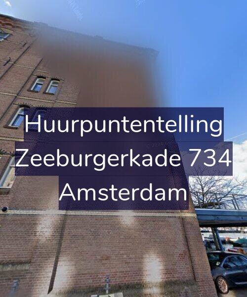 Foto gevel Huurpuntentelling voor Zeeburgerkade 734, Amsterdam