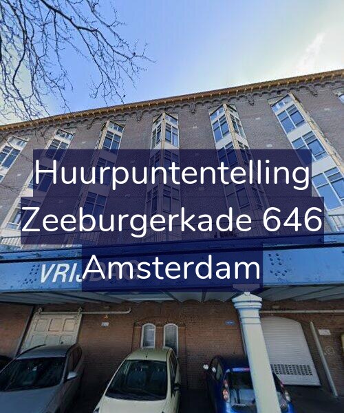 Foto gevel Huurpuntentelling voor Zeeburgerkade 646, Amsterdam