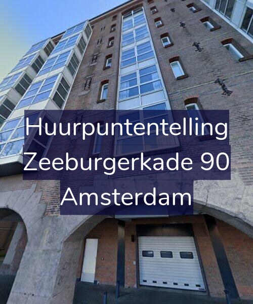 Foto gevel Huurpuntentelling voor Zeeburgerkade 90, Amsterdam