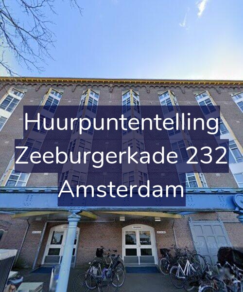 Foto gevel Huurpuntentelling voor Zeeburgerkade 232, Amsterdam