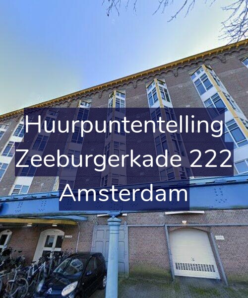 Foto gevel Huurpuntentelling voor Zeeburgerkade 222, Amsterdam