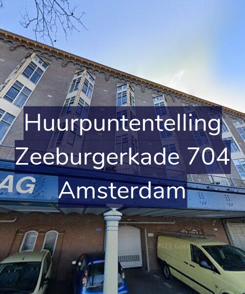 Foto gevel Huurpuntentelling voor Zeeburgerkade 704, Amsterdam