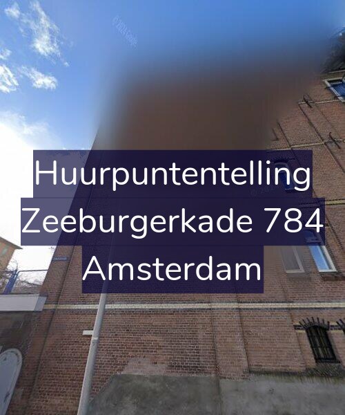 Foto gevel Huurpuntentelling voor Zeeburgerkade 784, Amsterdam